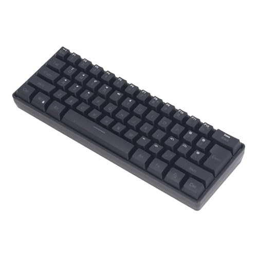 Yunseity 3-Modus-Tastatur, 2,4 G, Kabellos, Kabelgebunden, Ergonomisches Design, RGB-Tastatur für Laptop (Black) von Yunseity
