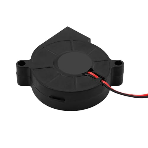 Yunseity 50x15mm Blow Radial Cooling Lüfter Turbofan Kühler Kit Zubehör für 3D-Drucker MIT GERINGEM GEUSCHPEGEG, ZUM KÜHLEN VON KÜHLKÖRPERN (12V) von Yunseity