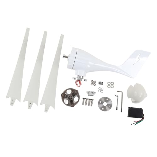 Yunseity 600-Windturbinengenerator, Magnetischer 3-Blatt-Windmachgenerator MPPT-Regler, Automatische Anpassung der Windrichtung, für Wind-Solar-Hybrid-Straßenlaternensystems-Systemstem (48V) von Yunseity