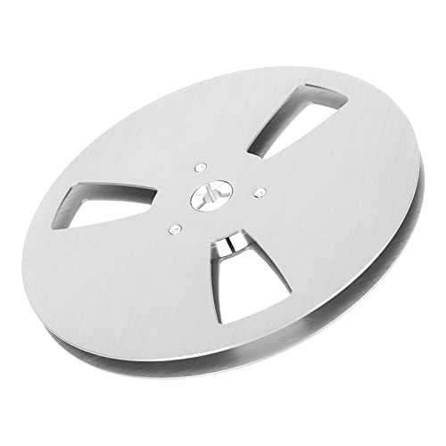 Yunseity 7 Zoll Aluminiumlegierung Leere Klebebandrolle für eine Verbesserte Schallaufnahme, 1/4in Take -up -Rolle für die Rolle der Rollen Klebeband Spieler, 3 Loch Öffnungsmaschinenteil für Jedes von Yunseity