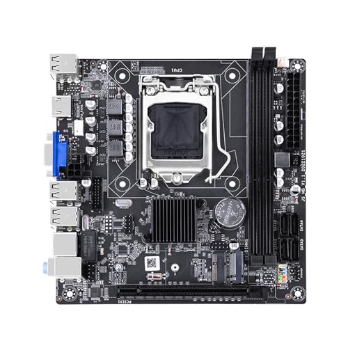 Yunseity ATX H61S Mainboard, DDR3 LGA1155 CPU für Intel I7 I5 I3, Desktop-Computer 4 SATA2.0 12 USB2.0 PCIE 16X Motherboard von Yunseity