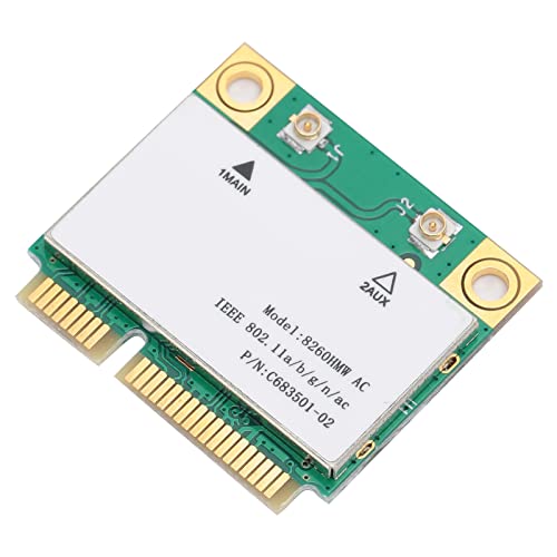 Yunseity Drahtlose Netzwerkkarte, Dualband 2.4G/5G+ 4.2+867Mbps PCI-E WiFi Karte, mit 2 Antennen, für 7/8/10 von Yunseity