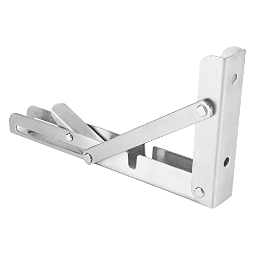 Yunseity Ein der Wandmontierte Klapphalterung Regalhalterung für Tischarbegeitbank Dreeklebebe Regalhalterung für Tische, Regale USW. (20,3 cm/8in) von Yunseity