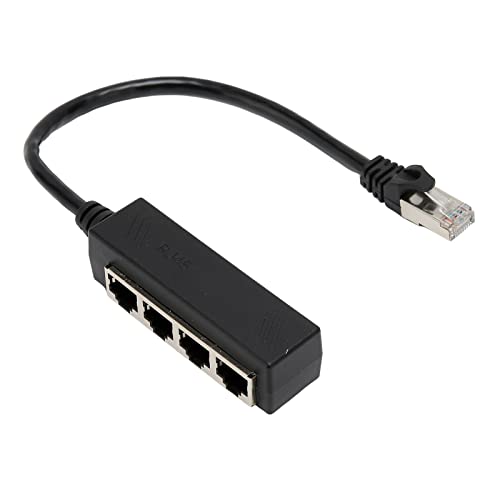Yunseity Ethernet -Kabel -Splitter Bequemer Netzwerk Erweiterung für Mehrere Geräte ABS PCB RJ45 Splitteradapter Schwarz Yunseity Ethernet -Kabel -Splitter Bequemer Netzwerk Erweiterung für Mehrere Geräte ABS PCB RJ45 Splitteradapter Schwarz von Yunseity