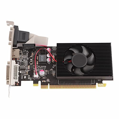 Yunseity GT730 4 GB DRR3-Grafikkarte, PCI Express 2.0 X8, DVI VGA HD Multimedia-Schnittstelle für Kompakt-PC von Yunseity