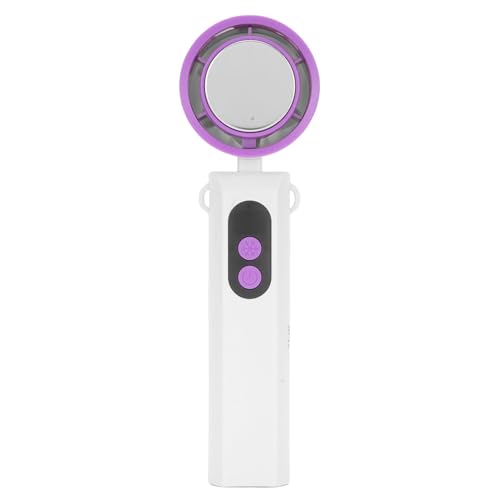 Yunseity Handlüfter mit Eiskühler Hochgeschwindigkeit Langer Akkulaufleben Digitale Display für Im Innenräume Im Freien Wiederaufladbare Handlüfter Kompakte Reisegröße (WHITE) von Yunseity