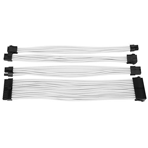 Yunseity Hülsenkabel, ärrmelkabelverlängerungkit, MIT 24Pin/6Pin/4 + 4Pin/6 + 2Pin ATX PCI-E EPS-VERLANGERUNTSKABEL Für Computer-Stromversorgung von Yunseity