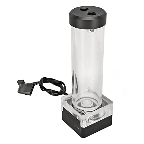 Yunseity PC-WassersserkÜHLungsReservoir, 20 Cm 550 L/h 10 W 12 V Computer-Wasserpumpentank MIT 3,5 M-Meter Kuff G1/4 Gewinde CPU-Kuhlsystem von Yunseity