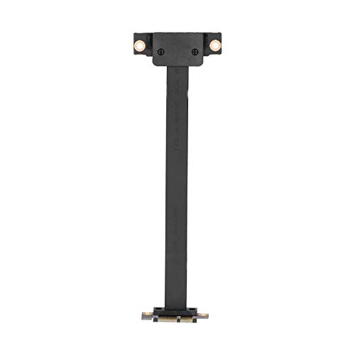 Yunseity PCI-E-Verlängerungskabel, Doppelte Vertikale 90 ° -Netzwerkadapterleitung PCI-E 1X mit 15-cm-LED-Anzeige, Unterstützt Hochgeschwindigkeitskarten PCI-E 1X, 4X, 8X und 16X von Yunseity