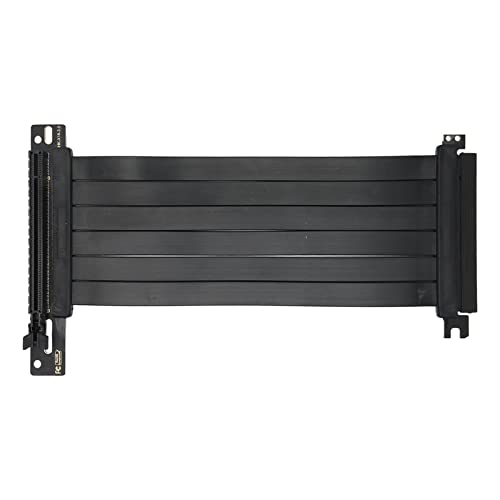 Yunseity PCIe 3.0-Verlängerungskabel, EMI-abgeschirmtes Flexibles PCIe 3.0 X16-Riser-Kabel, Hochgeschwindigkeits-PCI-Express-Riser-Karte 90-Grad-Unterstützung X16 X8 X4 X1, 20 cm Yunseity PCIe 3.0-Verlängerungskabel, EMI-abgeschirmtes Flexibles PCIe 3.0 X16-Riser-Kabel, Hochgeschwindigkeits-PCI-Express-Riser-Karte 90-Grad-Unterstützung X16 X8 X4 X1, 20 cm von Yunseity