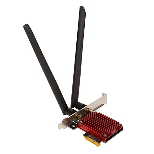Yunseity PCIe Wireless Adapter 3000Mbps 2.4G 5G Dualband, MU MIMO Technologie PCIe WiFi Karte mit 8dBi High Gain Antennenunterstützung für Winodows10/11 64bit System von Yunseity