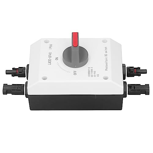 Yunseity PV DC -Isolatorschalter Kompakt und Effizient für Solarbetriebene RV 1200V DC 32A 4P, Mystical/Fantasy Resparyant Material, IEC60947 3 Standard für Solarstromsysteme (Typ 2) von Yunseity