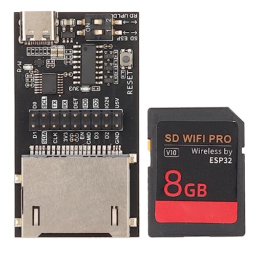 Yunseity SD WiFi PRO Wireless Cloud-Übertragungsmodul, 3D-Druckerzubehör mit Integriertem 8-GB-Speicher, Sender- und Leseplatine für Prus MK3S+ Vorn 3D-Drucker von Yunseity