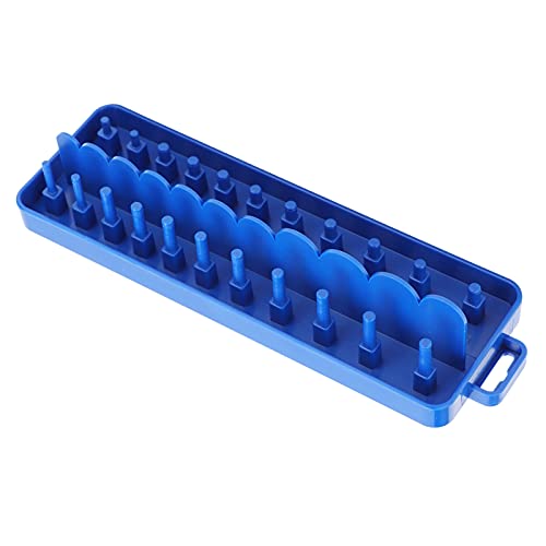 Yunseity Steckdosen-Organizer, 1/4 Zoll 2-schIENEN-Halter für 22 Steckdosen, Steckdosen-Eufbewahrungsschuh, Steckdosen-Set-Organizer-Tablett-Hanger-Tool von Yunseity
