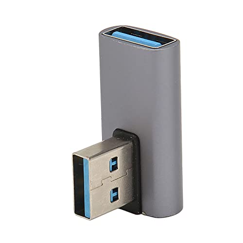 Yunseity USB 3.1 Adapter, 10 Gbps 90 Grad USB Stecker auf USB Buchse Adapter Verlängerungsstecker Schnellladung für Laptop Tablet(15W 5V 3A) von Yunseity