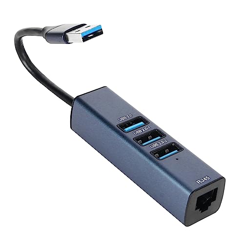 Yunseity USB-zu-Ethernet-Adapter, USB 3.0 2.0 Hub mit RJ45 100/1000 Mbit/s Gigabit-Ethernet-Adapter, Netzwerkadapter für Laptop-Computer PC Yunseity USB-zu-Ethernet-Adapter, USB 3.0 2.0 Hub mit RJ45 100/1000 Mbit/s Gigabit-Ethernet-Adapter, Netzwerkadapter für Laptop-Computer PC von Yunseity