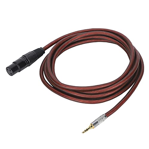 Yunseity XLR-Kabel, 2,5 M XLR-Buchse auf 3,5 Mm Stecker-Kabeladapter, Symmetrischen Signalkabel XLR auf 1/8-Zoll-Klinkenmikrofonkabel, für TeleFonComputer USW. (JD6018) von Yunseity