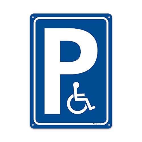 Behindertenpark Schilder,dauerhaft Alu 35x25cm Parkplatz für Rollstuhlfahrer parken mit UV-Schutz Wetterfest einfache Montage im Innen- oder Außenbereich Behindertenpark Schilder,dauerhaft Alu 35x25cm Parkplatz für Rollstuhlfahrer parken mit UV-Schutz Wetterfest einfache Montage im Innen- oder Außenbereich von Yuntarda