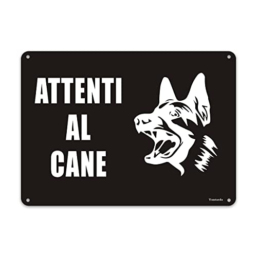 Cartello Attenti al Cane in Alluminio,18 x 25 cm,Facile da installare,per Uso Interno o Esterno,Resistente UV,Resistente alle intemperie Cartello Attenti al Cane in Alluminio,18 x 25 cm,Facile da installare,per Uso Interno o Esterno,Resistente UV,Resistente alle intemperie von Yuntarda