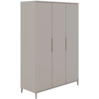 YUNY by PAIDI Kleiderschrank "BROTHER STU mit 3 Türen, inklusive 4 Einlegeböden und 2 Kleiderstangen", (B/H/T ca. 130x195x52cm, Taupe), yuny by PAIDI von Yuny By Paidi