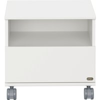 YUNY by PAIDI Nachtkommode "LOVELY ALIV mit Ablagefach und Schublade", (B/H/T ca. 48x45x40cm, Off-White), feststellbarer Rollcontainer, Soft-Close von Yuny By Paidi