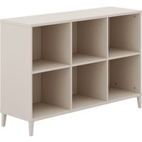 YUNY by PAIDI Sideboard "SISTER LOU mit 6 offenen Fächern, Breite 123 cm", stabiles und langlebiges Regal in Beige, geprüfte Qualität von Yuny By Paidi