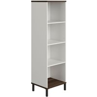 YUNY by PAIDI Standregal "LOVELY ALIV mit 4 offenen Fächern", (B/H/T ca. 48x157x38cm, Off-White/Dark-Walnut), yuny by PAIDI von Yuny By Paidi