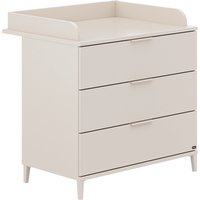 YUNY by PAIDI Wickelkommode "SISTER LOU mit abnehmbarem Aufsatz und 3 Schubladen", bis 50 kg, Kommode in Beige, 95 cm Breite, geprüfte Sicherheit, Soft-Close, 94,7 cm von Yuny By Paidi