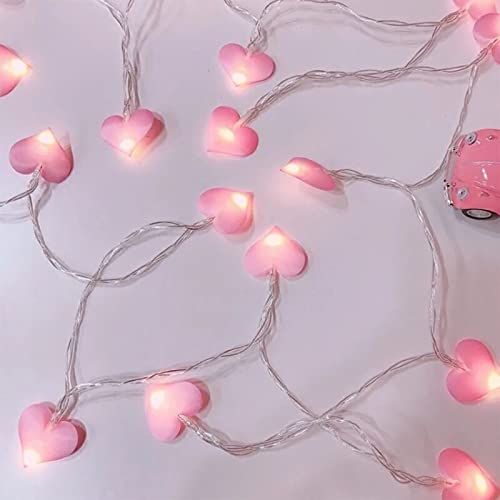 Valentinstag Deko LED Lichterkette Innen Batterie 3m 20 LEDs Herz LED Dekoration Liebe Licht Led Geständnis Herz Stoff Romantische Zimmer Lichterkette für Liebe Valentinstag Hochzeitstag Party Deko Valentinstag Deko LED Lichterkette Innen Batterie 3m 20 LEDs Herz LED Dekoration Liebe Licht Led Geständnis Herz Stoff Romantische Zimmer Lichterkette für Liebe Valentinstag Hochzeitstag Party Deko von Yunyahe