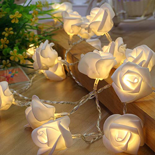 Valentinstag Deko LED Lichterkette Innen Rosen Lichterkette LED Batteriebetriebene Licht Lichtbetriebene Lichter mit Warmweißer Licht für Liebe Valentinstag Hochzeitstag Party Deko Valentinstag Deko LED Lichterkette Innen Rosen Lichterkette LED Batteriebetriebene Licht Lichtbetriebene Lichter mit Warmweißer Licht für Liebe Valentinstag Hochzeitstag Party Deko von Yunyahe