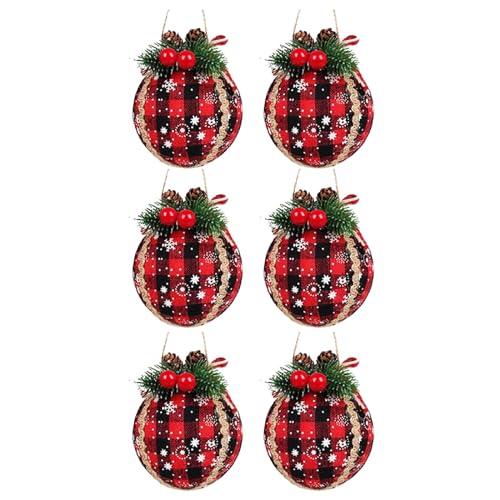 Weihnachtsschmuck Weihnachtsdeko Amerikanisch Rustikaler Weihnachtsbaumschmuck schwarzem und rotem Büffelkarostoff mit Grün und bruchsicherer Weihnachtsdekoration zum Hängematte Mit (Black, One Size) Weihnachtsschmuck Weihnachtsdeko Amerikanisch Rustikaler Weihnachtsbaumschmuck schwarzem und rotem Büffelkarostoff mit Grün und bruchsicherer Weihnachtsdekoration zum Hängematte Mit (Black, One Size) von Yunyahe