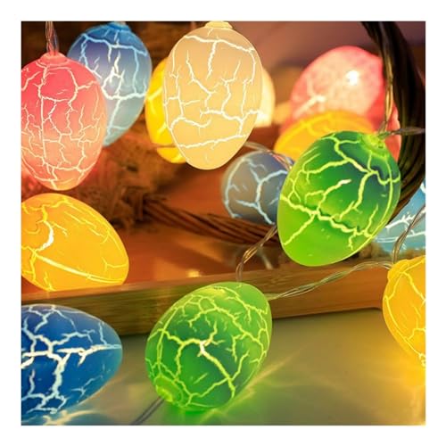 Yunyahe Lichterkette Ostern, LED Lichterkette für Ostern mit 10 LEDs in Warmweiß, Hasen Kleine Gelbe Hühner Pastellfarbene Ostereier, Batteriebetrieben, Deko für Innen, Osterdeko Yunyahe Lichterkette Ostern, LED Lichterkette für Ostern mit 10 LEDs in Warmweiß, Hasen Kleine Gelbe Hühner Pastellfarbene Ostereier, Batteriebetrieben, Deko für Innen, Osterdeko von Yunyahe