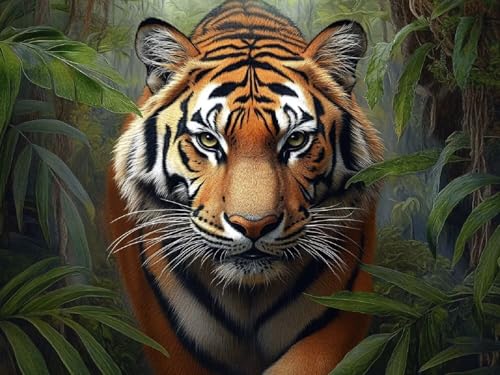 Diamond Painting Tiger, Diamond Painting Viereckige Steine Tier für Basteln Mädchen 8 Jahre, 5D DIY Diamant Bilder Mosaik Bastelset Erwachsene, Daiments Stickerei für Zuhause Deko 90x70cm L2-524 Diamond Painting Tiger, Diamond Painting Viereckige Steine Tier für Basteln Mädchen 8 Jahre, 5D DIY Diamant Bilder Mosaik Bastelset Erwachsene, Daiments Stickerei für Zuhause Deko 90x70cm L2-524 von Yuogyxog