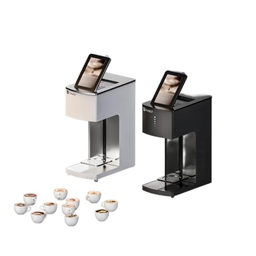 YuqiaoTime 3D Latte Art Kaffee-Drucker Maschine Automatisch Getränke Essen Selfie Mit WIFI Verbindung Drucken Lebensmittelsichere Tintenpatronen (FM1-W-1 Braune Tinte) von YuqiaoTime