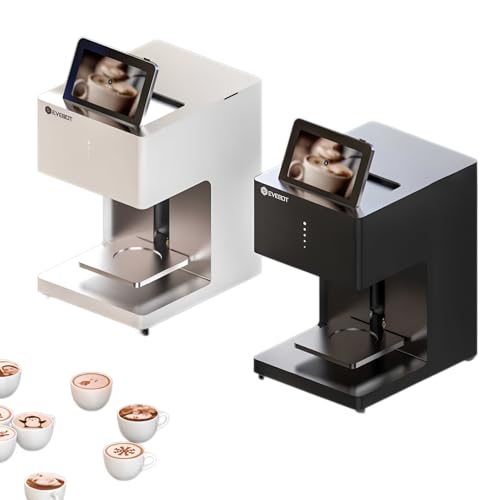 3D Latte Art Kaffee-Drucker Maschine Automatisch Getränke Essen Selfie Mit WIFI Verbindung Drucken Lebensmittelsichere Tintenpatronen (FT4-W-1 Braune Tinte) von YuqiaoTime