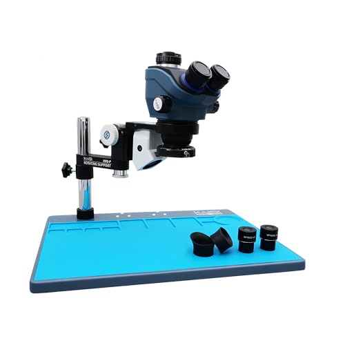 Kaisi TX-350s Plus Trinokular-Stereo-Mikroskop-Set, 4K-Videokamera, 3,5 x 100 x Zoom, Simul-Fokal, Trinokular-Mikroskop für Leiterplattenreparatur (2 Stück) von YuqiaoTime