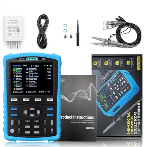 YuqiaoTime FNIRSI DPOX180H Handheld Dual Channel Digital Oscilloscope 180MHz-3DB 2 In 1 Function Signal Generator Fluorescence Display ZOOM YuqiaoTime FNIRSI DPOX180H Handheld Dual Channel Digital Oscilloscope 180MHz-3DB 2 In 1 Function Signal Generator Fluorescence Display ZOOM von YuqiaoTime
