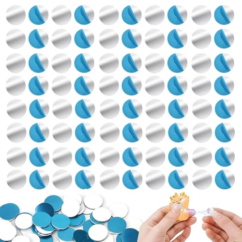 Yuqilin 100 Stück Metallplättchen Selbstklebend,30mm Handyhalterung Auto Magnet Magnetplatte Selbstklebend Metallplatte für Magnete Metallplättchen für Selbstklebende Metallplättchen von Yuqilin