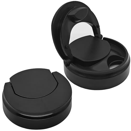 Flip Top To-Go Deckel Ersatz Teile Kompatibel mit Magic Bullet 200W Becher Tassen (Schwarz, 2er-Pack) von Yur1help