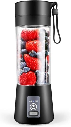 Tragbarer Mixer, Personal Blender USB Wiederaufladbar, für Shakes und Smoothies, Starke Schneidkraft mit 6 Klingen von YurDoca