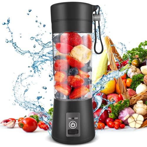 Tragbarer Mixer, Personal Blender USB Wiederaufladbar, für Shakes und Smoothies, Starke Schneidkraft mit 6 Klingen Tragbarer Mixer, Personal Blender USB Wiederaufladbar, für Shakes und Smoothies, Starke Schneidkraft mit 6 Klingen von YurDoca