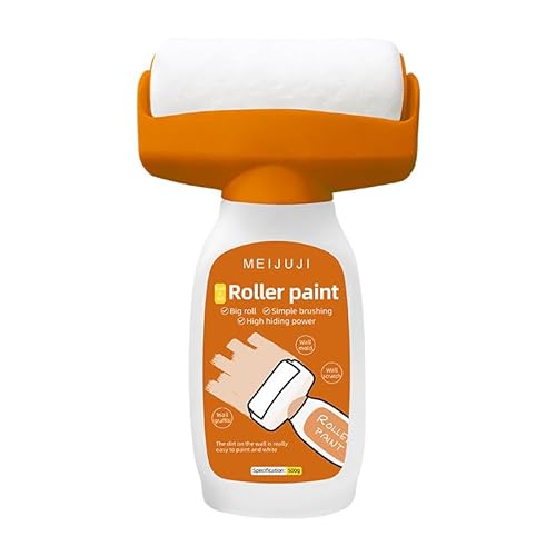 Yuragim 2 in 1 Wandreparatur RollbüRste mit Wandreparaturpaste, Wandfarbe Ausbessern Weiß 500g, Wandfarbe Weiß Roller, Ausbesserungsfarbe Wand Ausbessern Roller für Graffiti Kratzer Beschädigte Wände Yuragim 2 in 1 Wandreparatur RollbüRste mit Wandreparaturpaste, Wandfarbe Ausbessern Weiß 500g, Wandfarbe Weiß Roller, Ausbesserungsfarbe Wand Ausbessern Roller für Graffiti Kratzer Beschädigte Wände von Yuragim