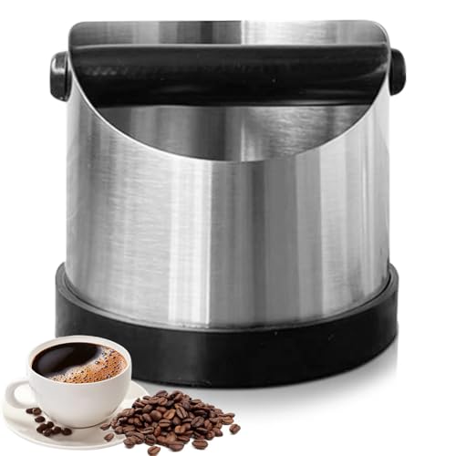 700ml Abklopfbehälter für Siebträger, Edelstahl Kaffeesatz Abschlagbehälter mit Abnehmbarer Klopfstange &Rutschfester Basis, Kaffeesatz Abschlagbox Kaffee Knock Box Espresso Klopfbox Barista Zubehör 700ml Abklopfbehälter für Siebträger, Edelstahl Kaffeesatz Abschlagbehälter mit Abnehmbarer Klopfstange &Rutschfester Basis, Kaffeesatz Abschlagbox Kaffee Knock Box Espresso Klopfbox Barista Zubehör von Yuragim