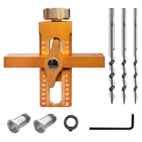 Yuragim Cabinet Door Installation Jig,Adjustable Cabinet Handle Stencil Tool,Cabinet Door Mounting Aid Cabinet Door Installation Positioner Für die Installation von Schranktüren.（orange） von Yuragim