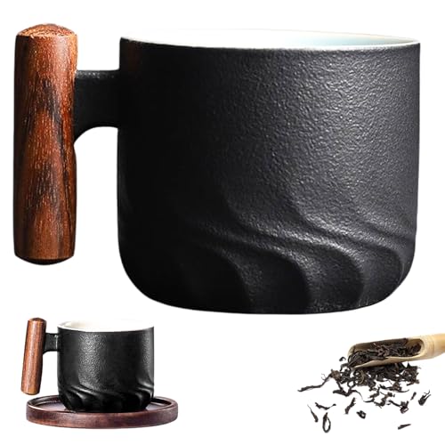 Yuragim Espressotassen 70 ml, Keramik Tasse Premium Espresso Tassen mit Henkel Kaffeebecher Tasse Geschirr Cappucino Kaffeetassen Espresso Tassen für Kaffee Tee Geschenke für Freunde, Kollegen von Yuragim