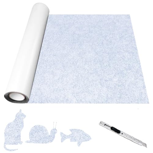 Yuragim Filz Selbstklebend Meterware, 40X220CM Selbstklebender Klebriger Fill Filzstoff Filzrolle Selbstklebend Mehrzweckklebstoff Klebefilz für Möbel, DIY Box Liner, Cup Mat, Bilderrahmen, 2mm Dicke Yuragim Filz Selbstklebend Meterware, 40X220CM Selbstklebender Klebriger Fill Filzstoff Filzrolle Selbstklebend Mehrzweckklebstoff Klebefilz für Möbel, DIY Box Liner, Cup Mat, Bilderrahmen, 2mm Dicke von Yuragim