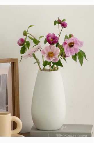 Yuragim Keramikvase, Blumenvase für Pampasgras, Vasen Deko Minimalistischer Stil für Modern Heimdekoration Tischregal Vase Weiß Modern für Tischdeko Innenbereich Einweihungsparty Tafelaufsätz Hochzeit Yuragim Keramikvase, Blumenvase für Pampasgras, Vasen Deko Minimalistischer Stil für Modern Heimdekoration Tischregal Vase Weiß Modern für Tischdeko Innenbereich Einweihungsparty Tafelaufsätz Hochzeit von Yuragim