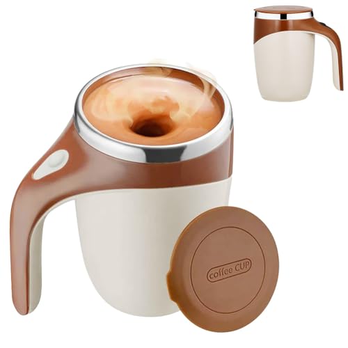 Yuragim Selbstrührender Becher, 380 ML Selbstrührende Tasse Edelstahl Elektrische Self Stirring Mug Automatische Magnetische Rührbecher Kaffeetasse Magnetrührer für Kaffee Milch Tee Reisen Küche,Braun Yuragim Selbstrührender Becher, 380 ML Selbstrührende Tasse Edelstahl Elektrische Self Stirring Mug Automatische Magnetische Rührbecher Kaffeetasse Magnetrührer für Kaffee Milch Tee Reisen Küche,Braun von Yuragim