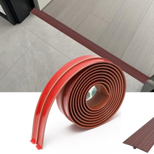 Yuragim T Profil Übergangsleiste Selbstklebender, 5cm×3m Übergangsprofil Bodenleisten PVC Fugenleiste, T-Formleisten Flache Lückenfüller für Türschwellen und Verbindungsböden von Laminatdielenfliesen Yuragim T Profil Übergangsleiste Selbstklebender, 5cm×3m Übergangsprofil Bodenleisten PVC Fugenleiste, T-Formleisten Flache Lückenfüller für Türschwellen und Verbindungsböden von Laminatdielenfliesen von Yuragim
