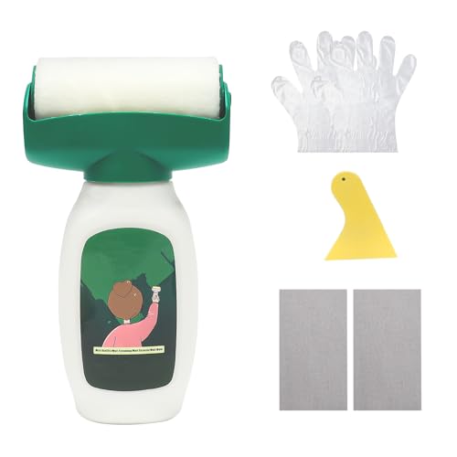 Yuragim Wandfarbe Ausbessern Weiß 500g, 2 in 1 Wandreparatur RollbüRste mit Wandreparaturpaste, Wandfarbe Weiß Roller, Ausbesserungsfarbe Weiss Roller für Graffiti Kratzer Flecken Beschädigte Wände Yuragim Wandfarbe Ausbessern Weiß 500g, 2 in 1 Wandreparatur RollbüRste mit Wandreparaturpaste, Wandfarbe Weiß Roller, Ausbesserungsfarbe Weiss Roller für Graffiti Kratzer Flecken Beschädigte Wände von Yuragim